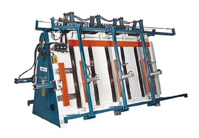 Double work-post Hydraulic door and window assembling machine